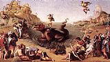 Piero Di Cosimo Canvas Paintings - Perseus Frees Andromeda